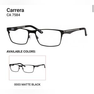 Men’s full frame Carrera eye glasses - matte black